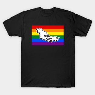 Pender Islands BC - Rainbow Pride Flag - LGBT Colours - Pender Island T-Shirt